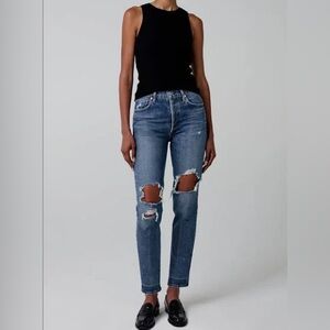Sz 28 Citizens Of Humanity Blue Boyfriend Jeans Distressed